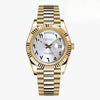 Seikojust Mod Daydate Yellow Gold - White Arabic