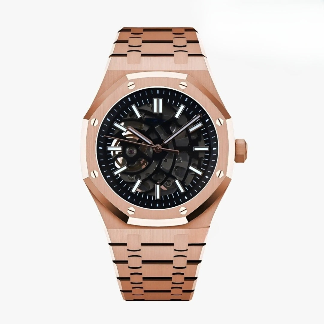 Royal Seikoak Mod Rose Gold Skeleton