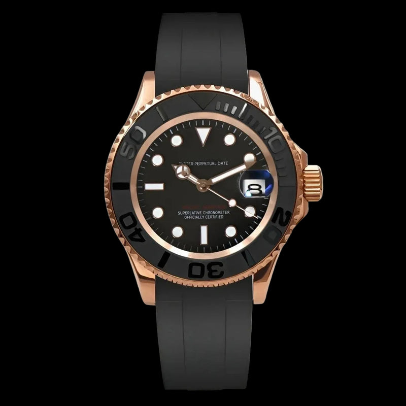 Seikomariner Mod Rose Gold - Black