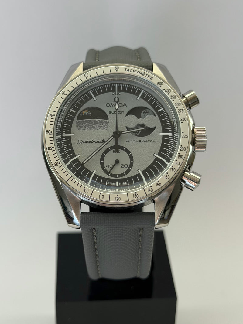 MOD Moonswatch Silver Earth