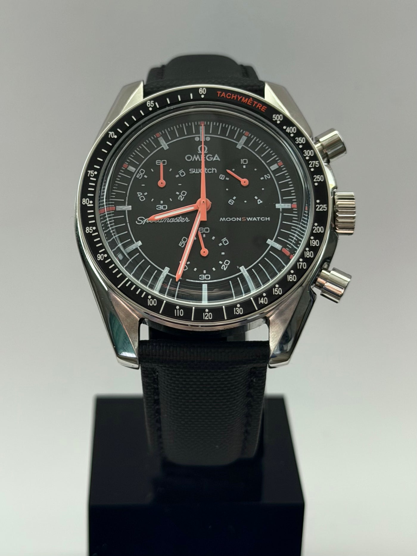 MOD Moonswatch Orange Black Nylon