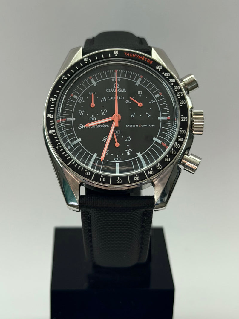 MOD Moonswatch Orange Black Nylon