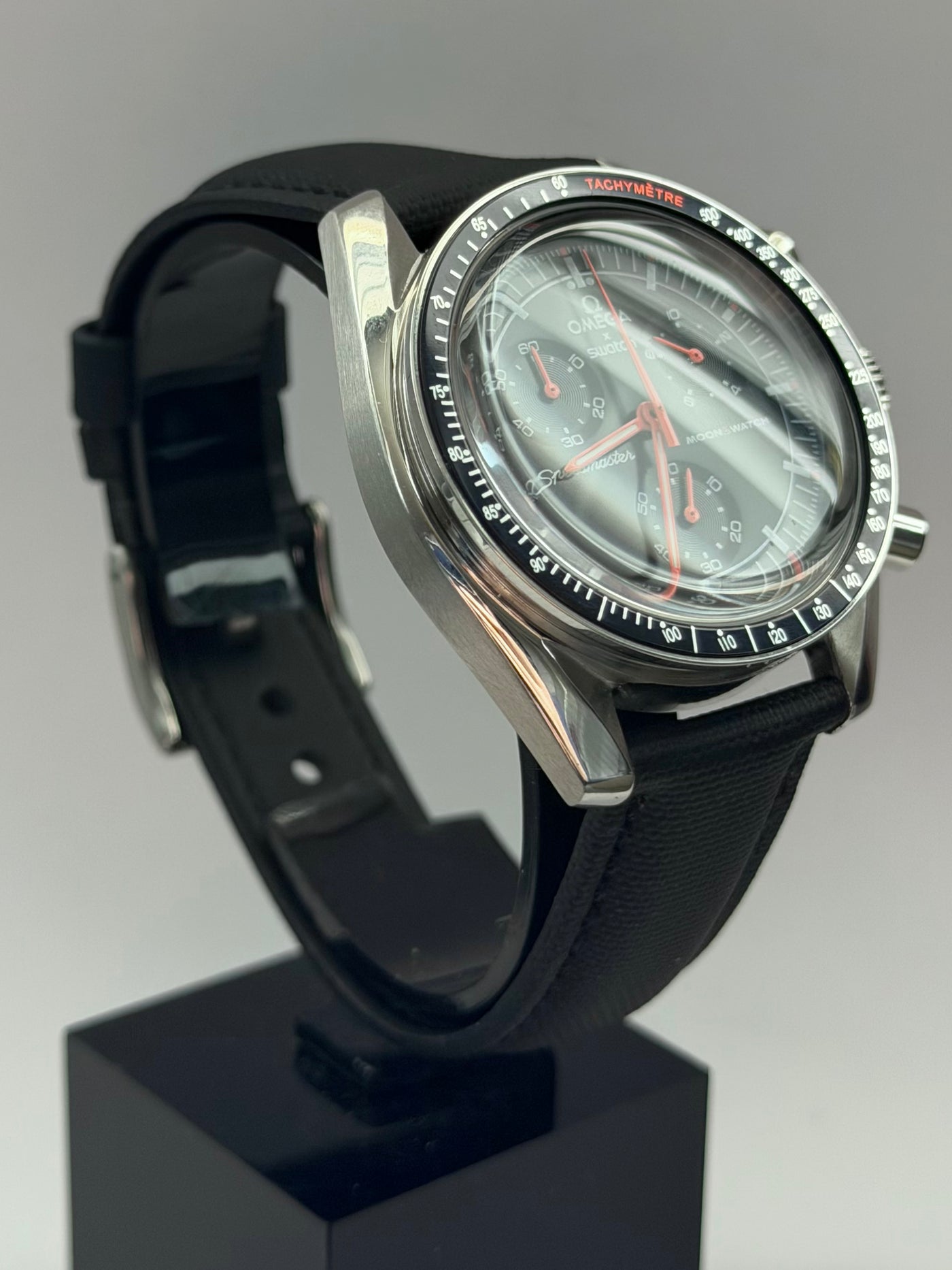 MOD Moonswatch Orange Black Nylon