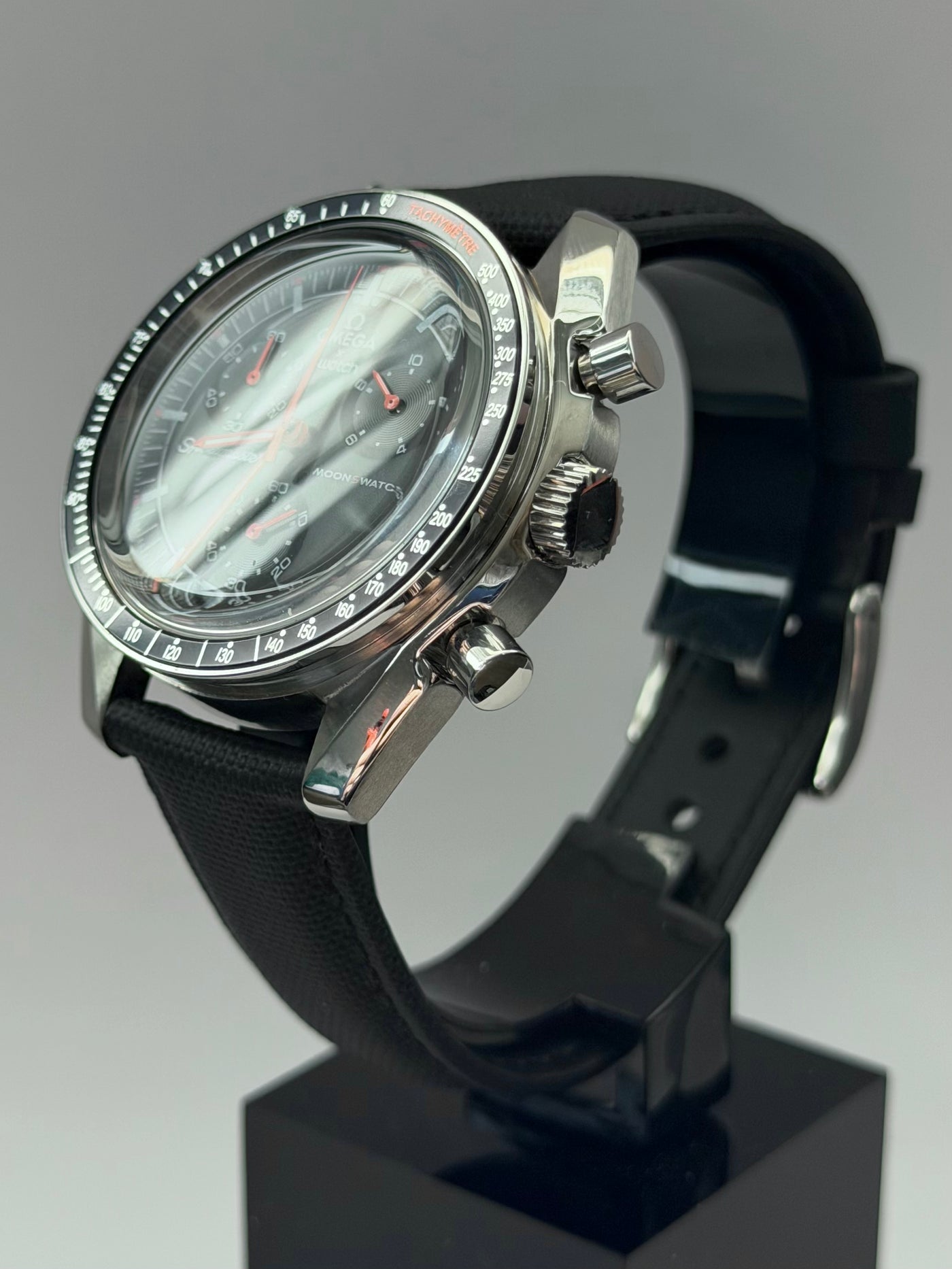 MOD Moonswatch Orange Black Nylon