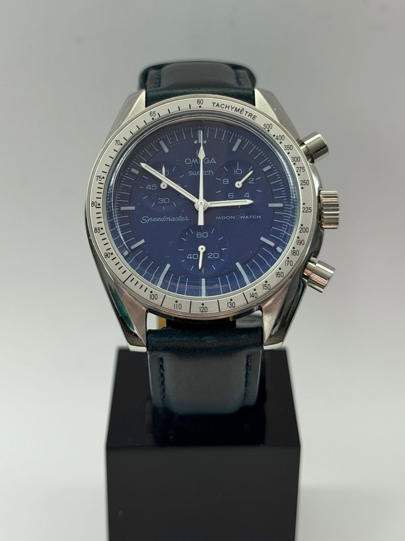 MOD Moonswatch Silver Blue