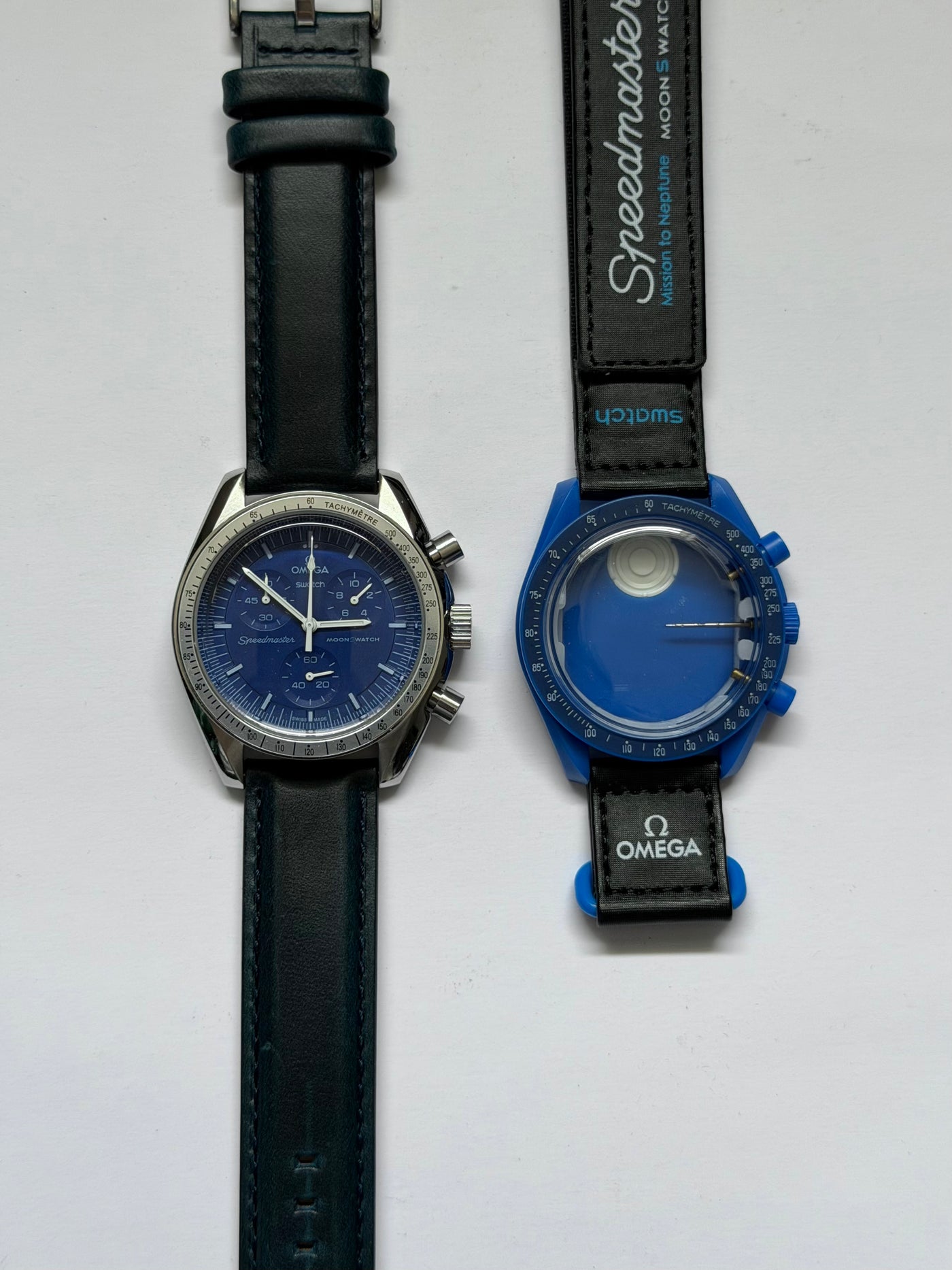 MOD Moonswatch Silver Blue