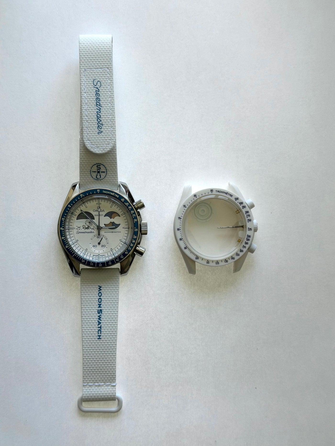 MOD Moonswatch White Blue Moon