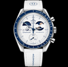 MOD Moonswatch White Blue Moon