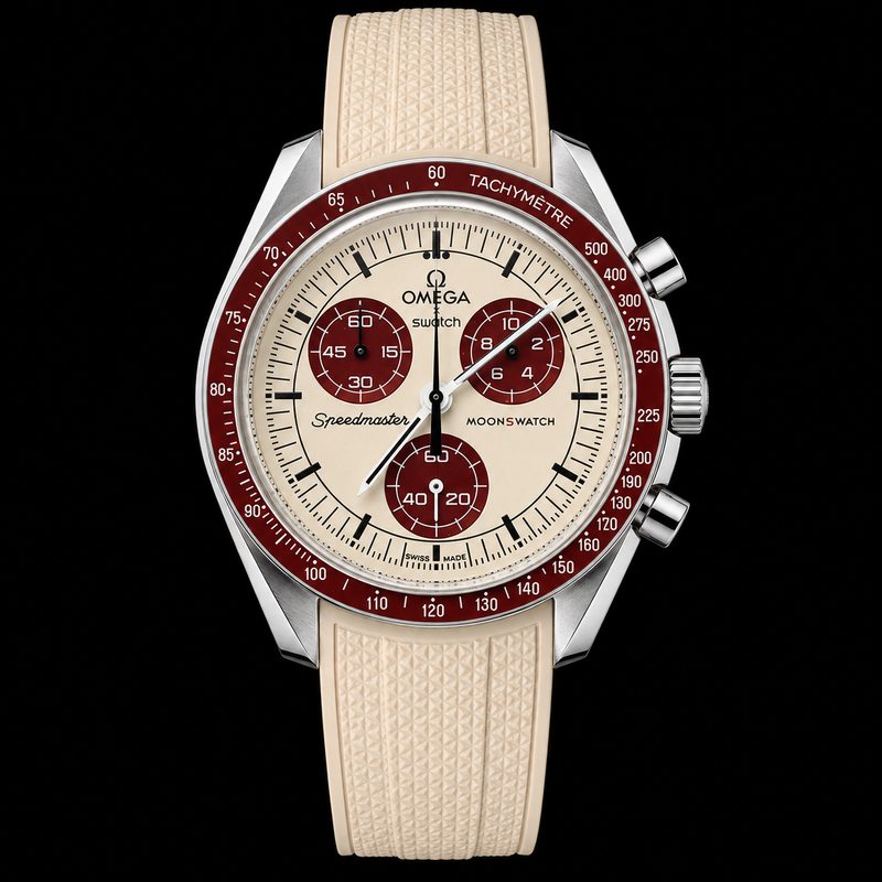 MOD Moonswatch Red and White
