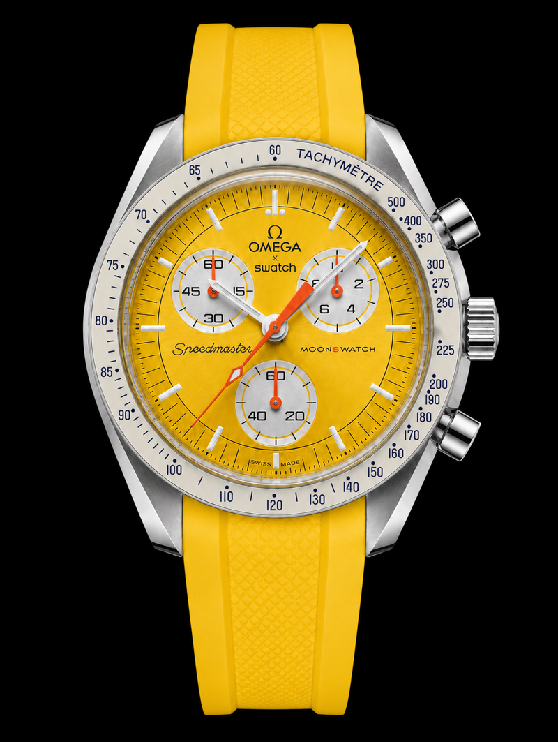 MOD Moonswatch Silver Yellow