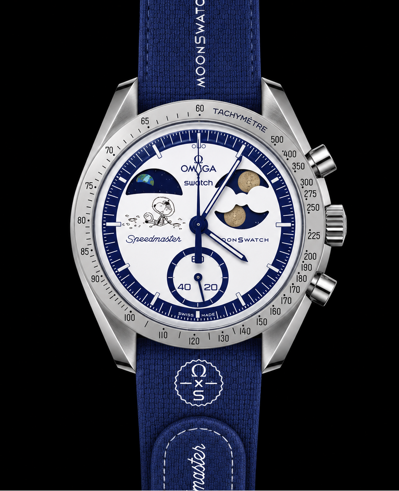 MOD Moonswatch Silver Blue Snoopy