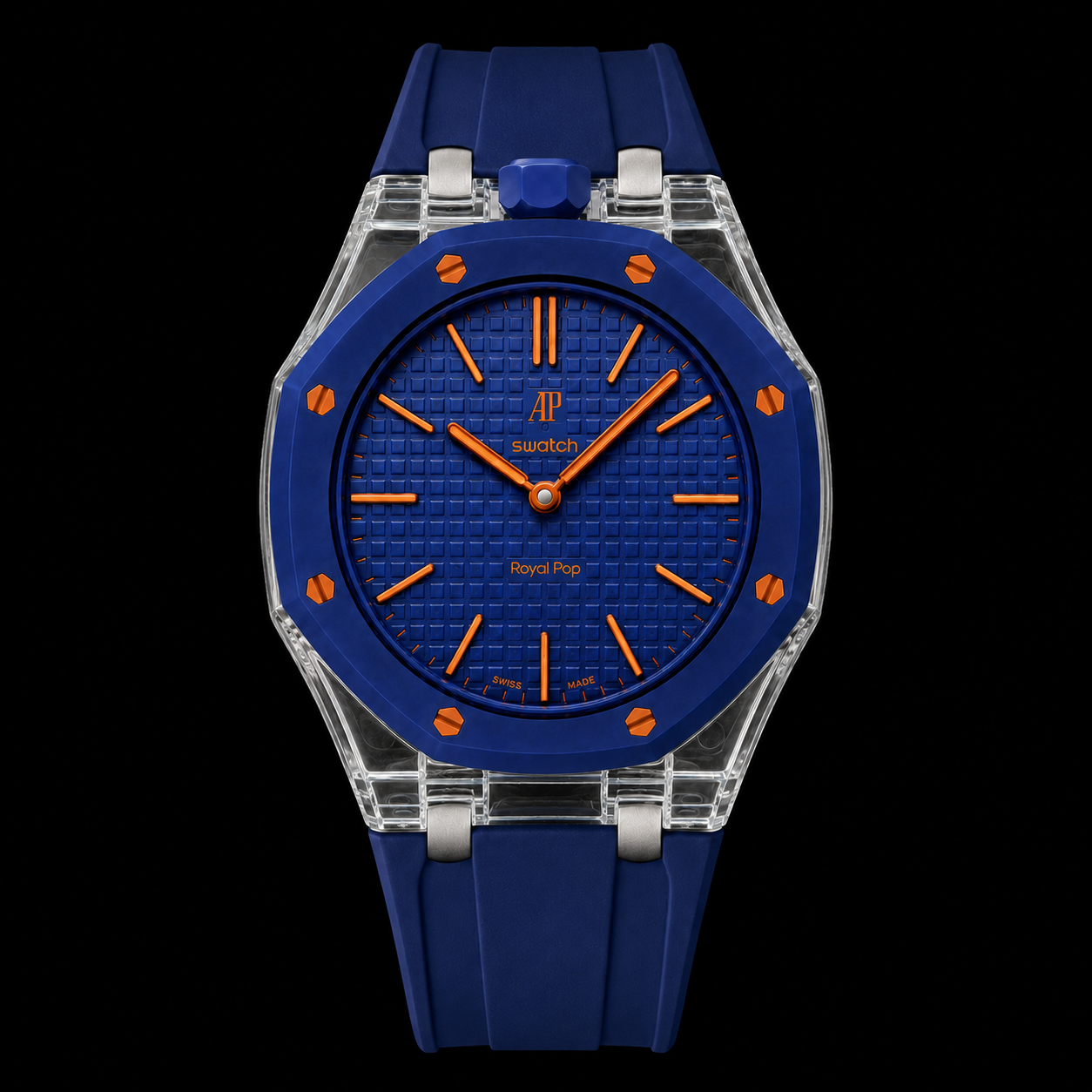 Ap Swatch MOD Blue Orange Transparent