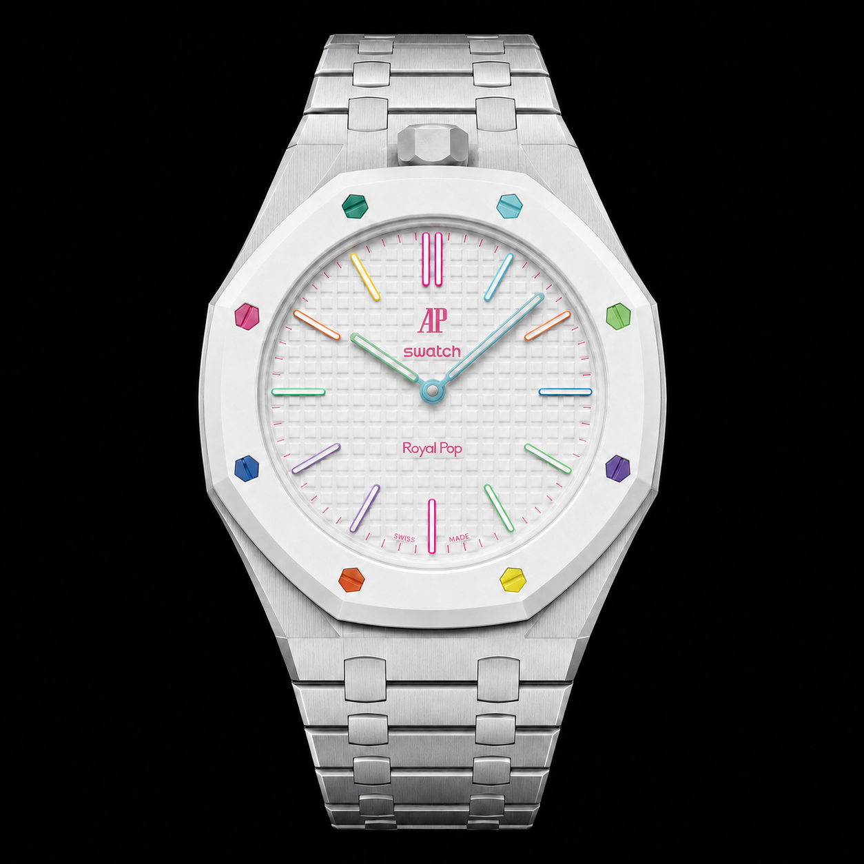 Ap Swatch MOD White Steel