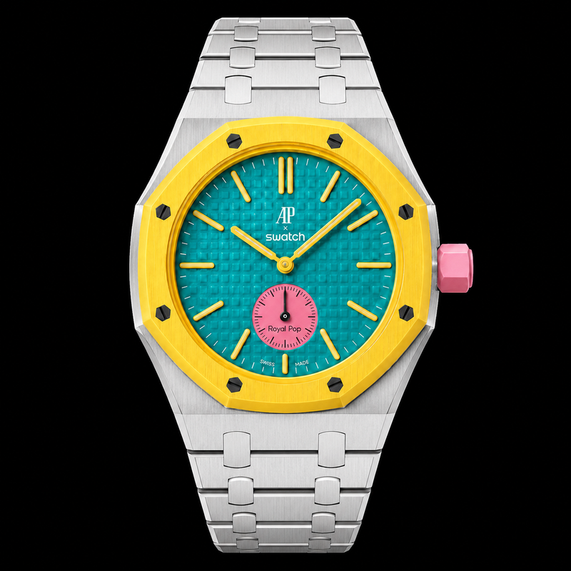 Ap Swatch MOD Pink Yellow Steel