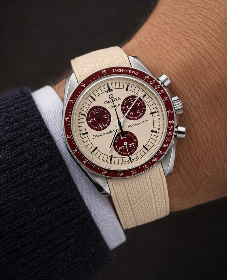 MOD Moonswatch Red and White