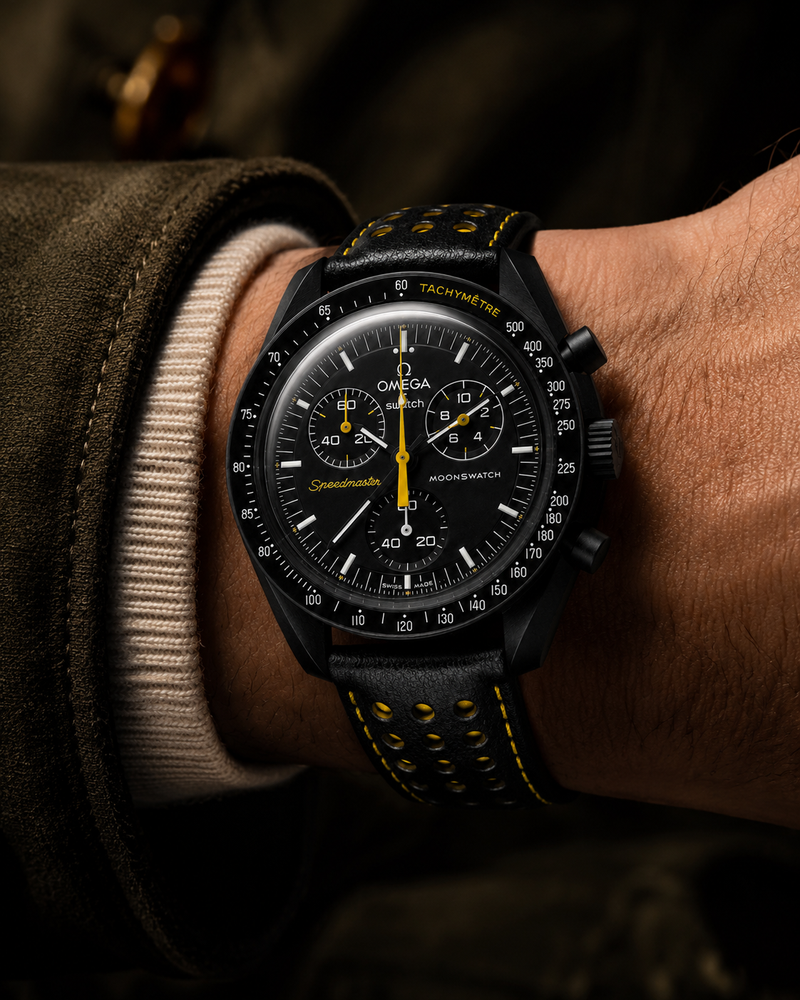 MOD Moonswatch Black Racing