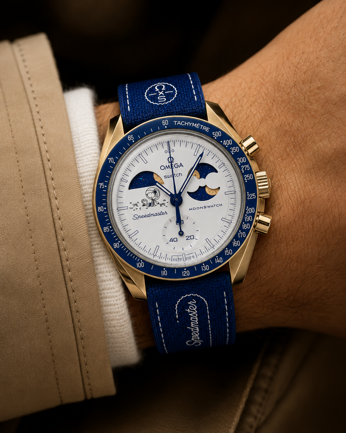 MOD Moonswatch Bleu Racing