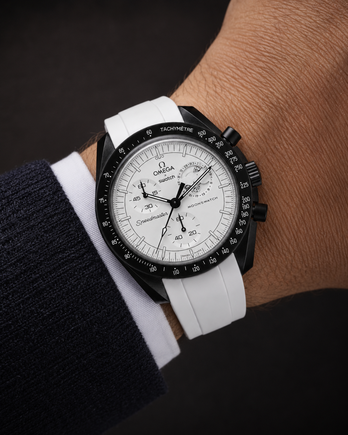 MOD Moonswatch Black White Snoopy