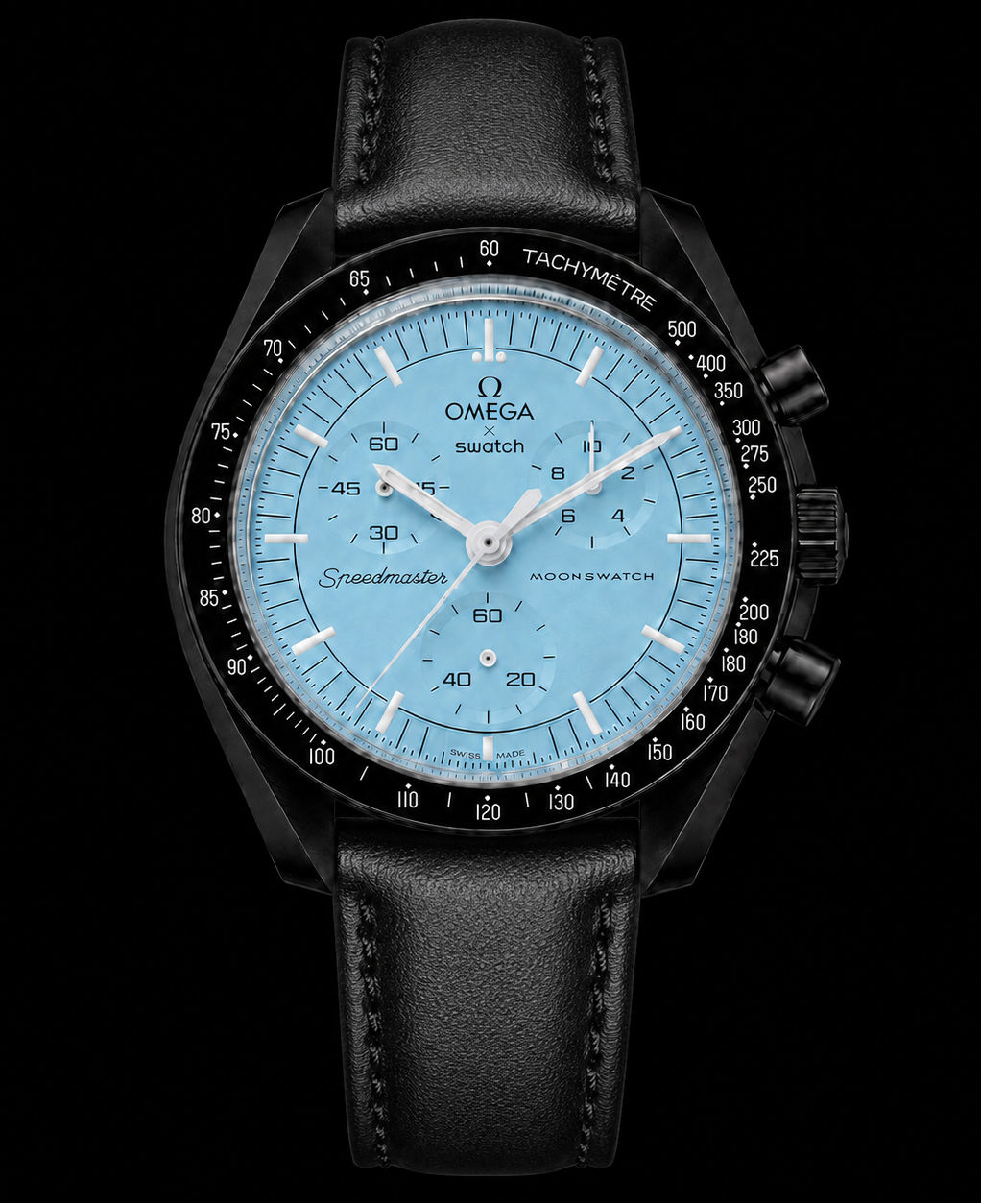 MOD Moonswatch Ice Blue Black