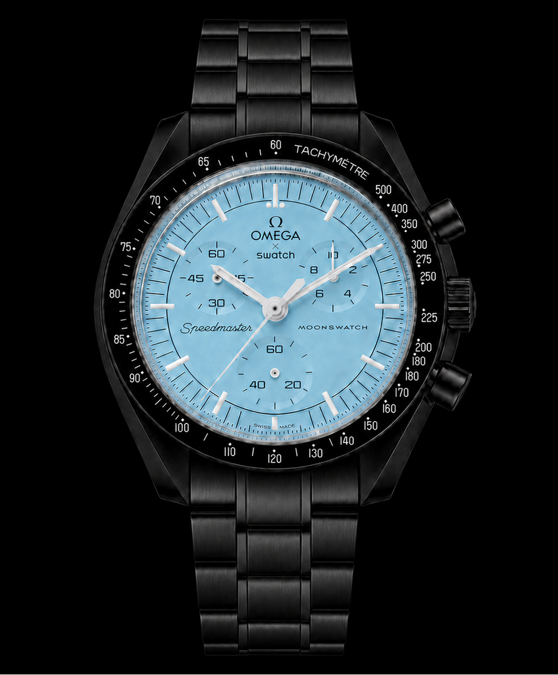 MOD Moonswatch Ice Blue Black