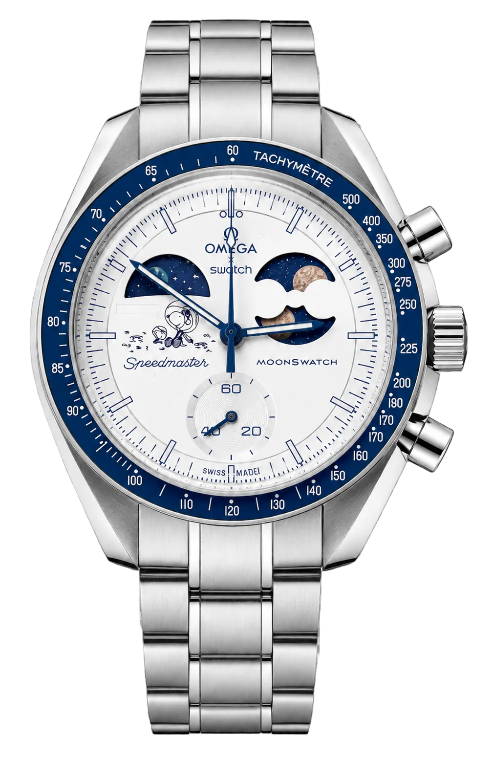 MOD Moonswatch White Blue Moon
