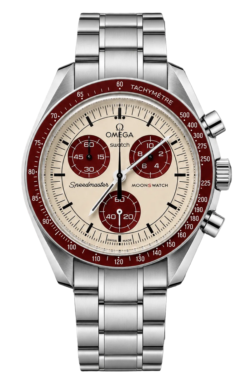 MOD Moonswatch Red and White