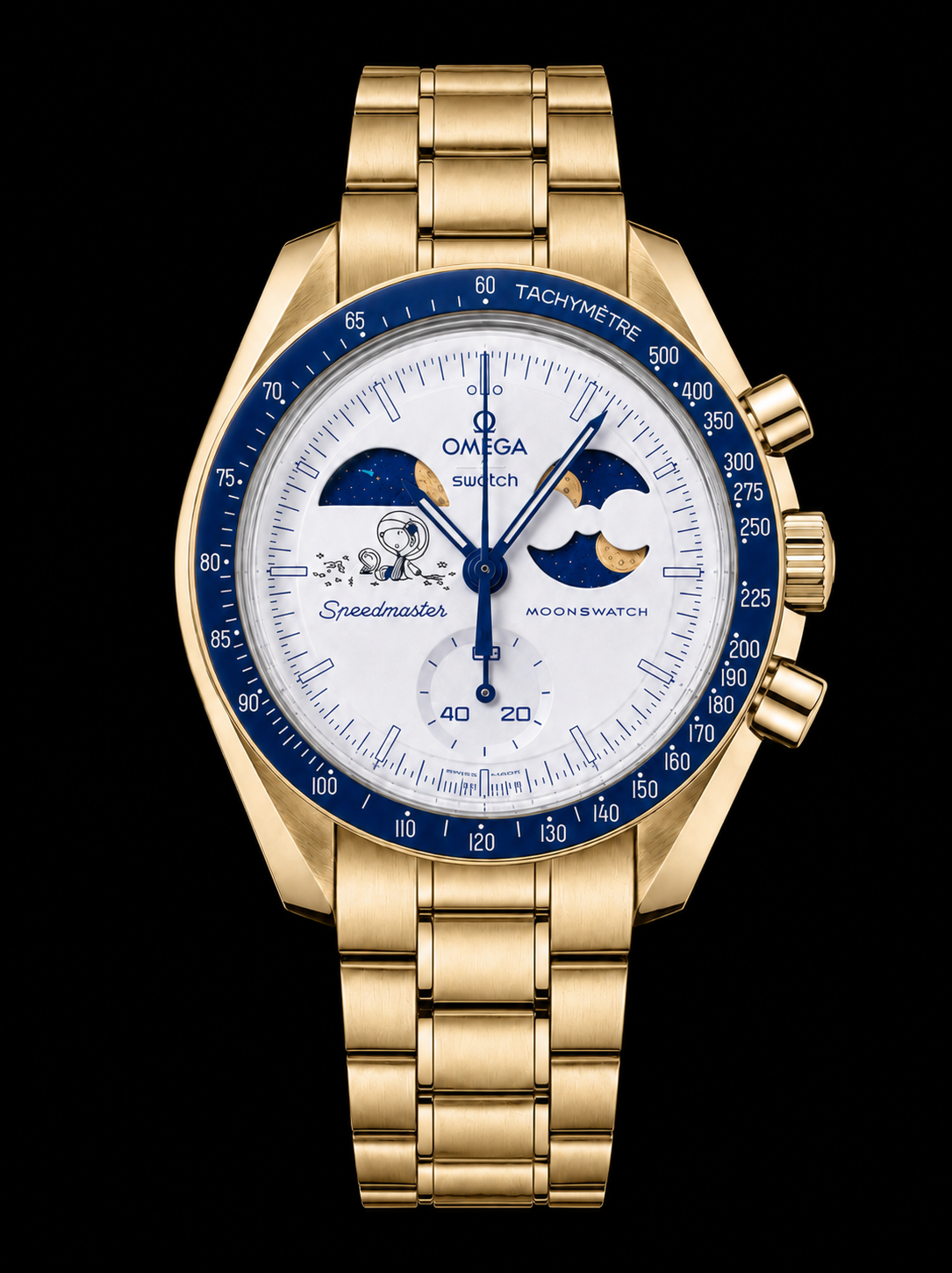 MOD Moonswatch Blue Moon Gold