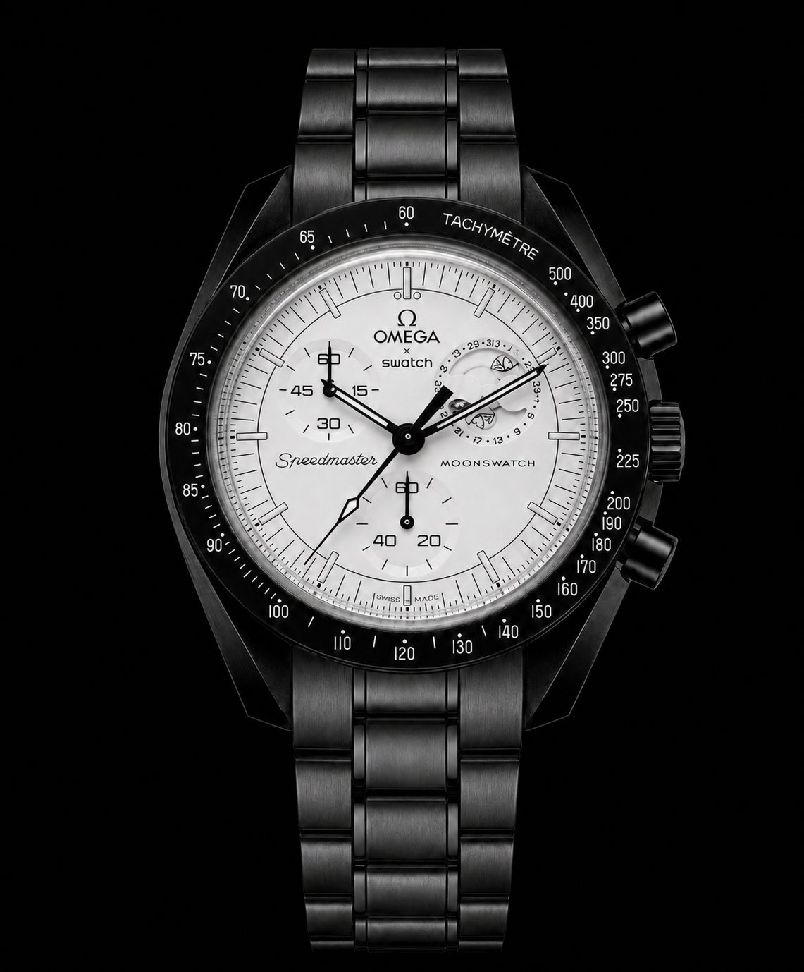 MOD Moonswatch Black White Snoopy