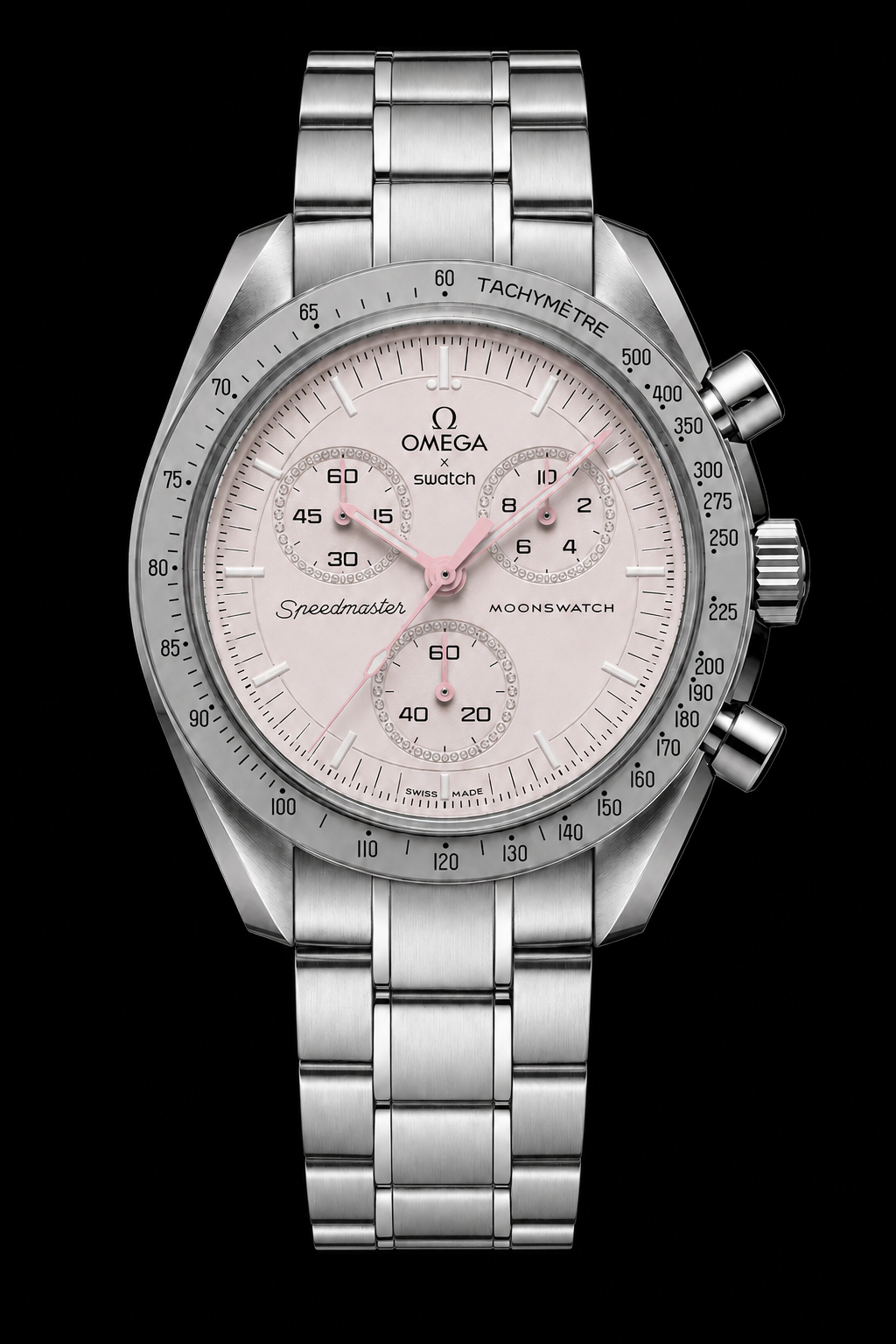 MOD Moonswatch Pink White