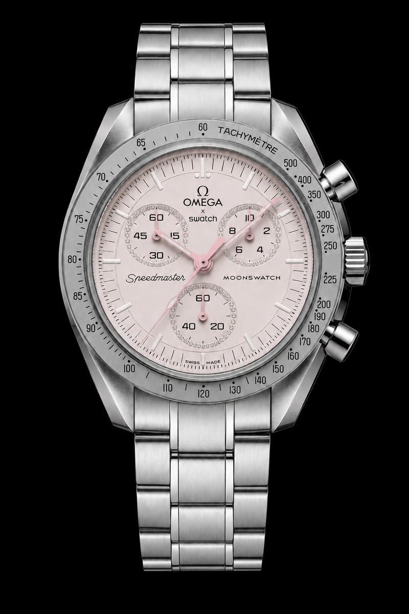 MOD Moonswatch Pink White