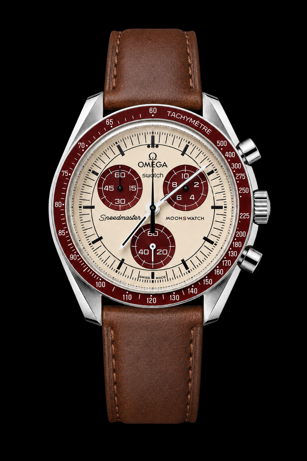 MOD Moonswatch Red and White