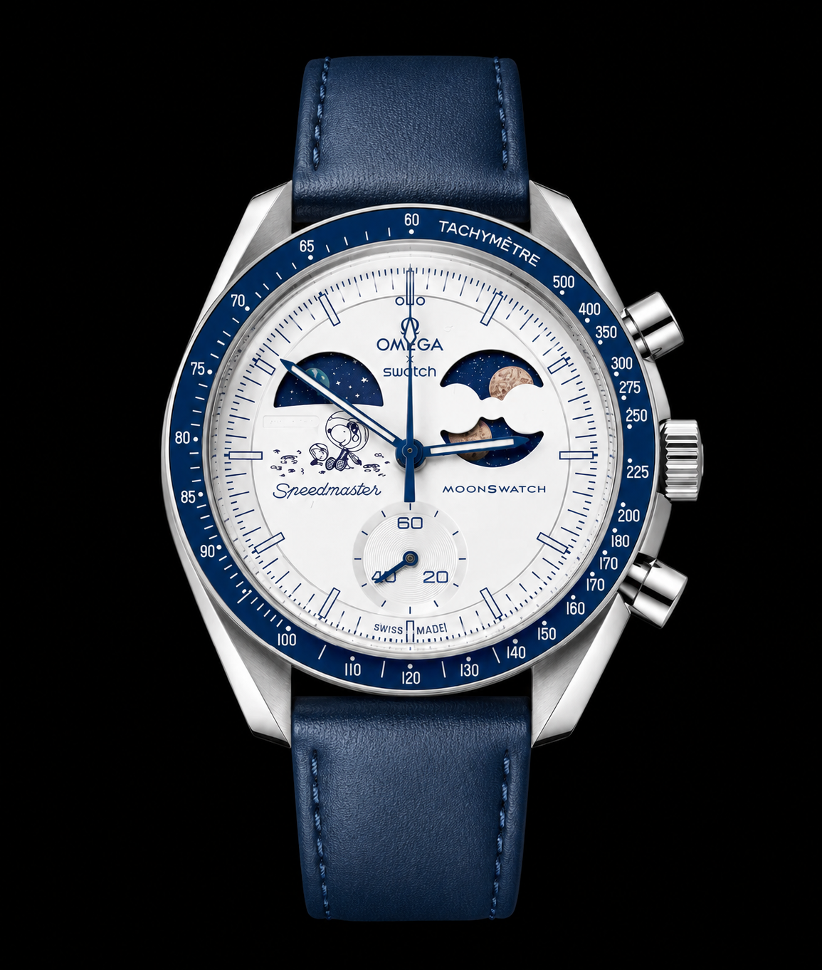 MOD Moonswatch White Blue Moon