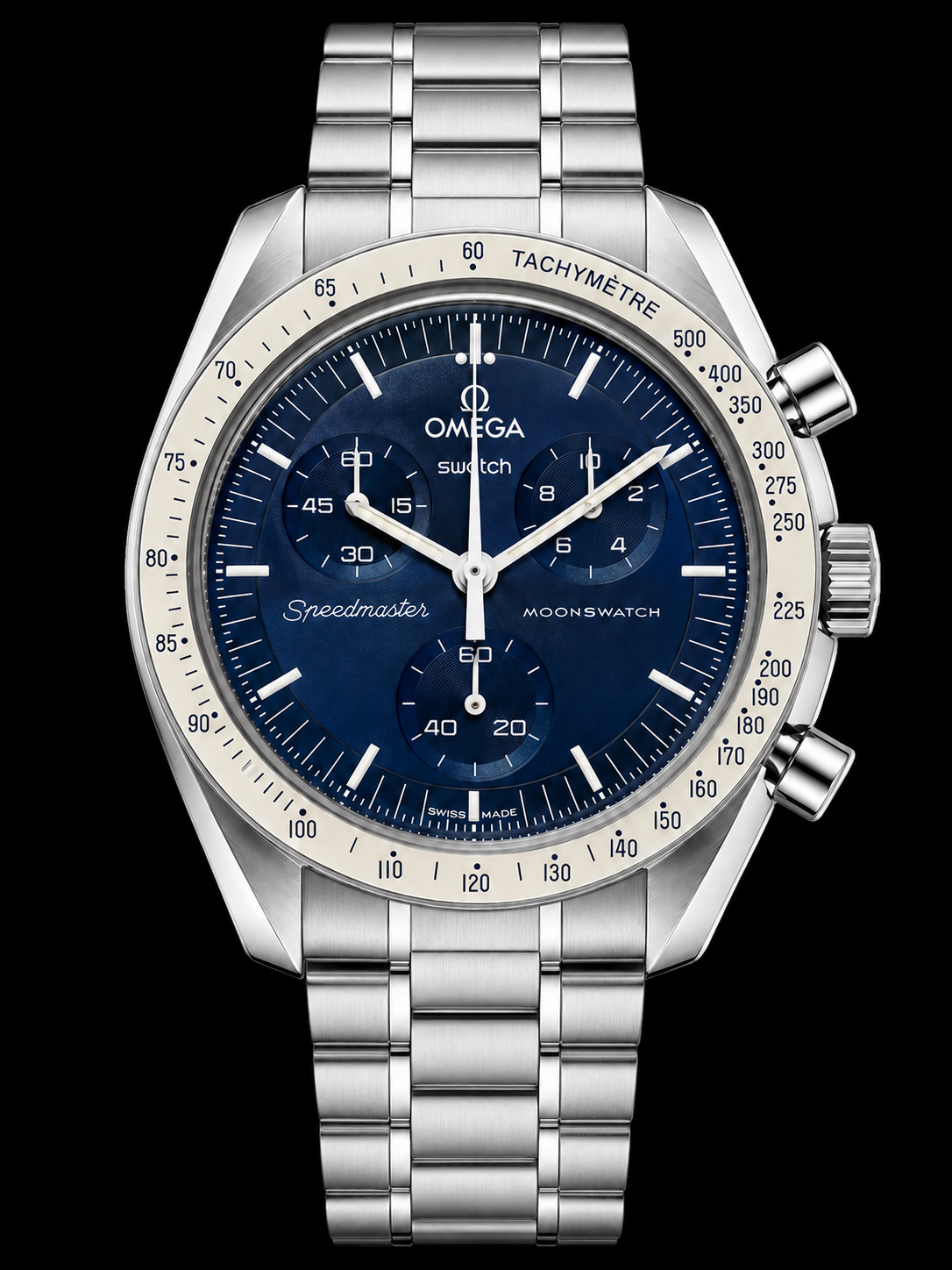MOD Moonswatch Silver Blue