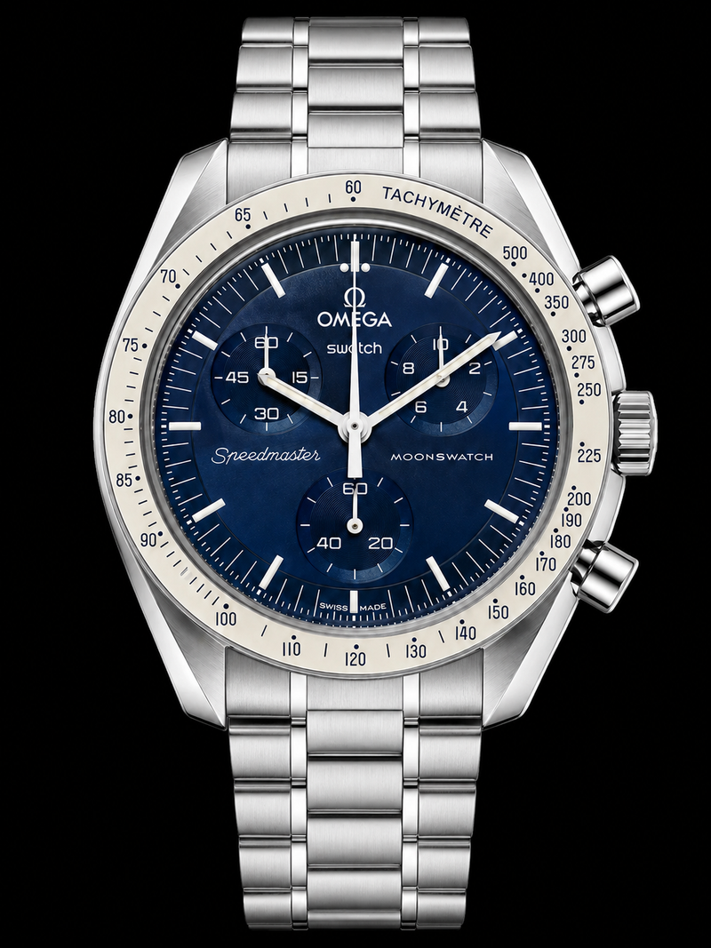 MOD Moonswatch Silver Blue