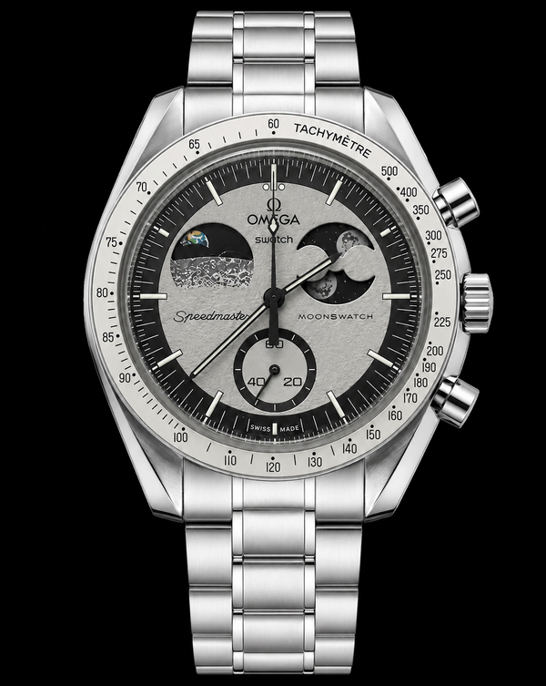MOD Moonswatch Silver Earth