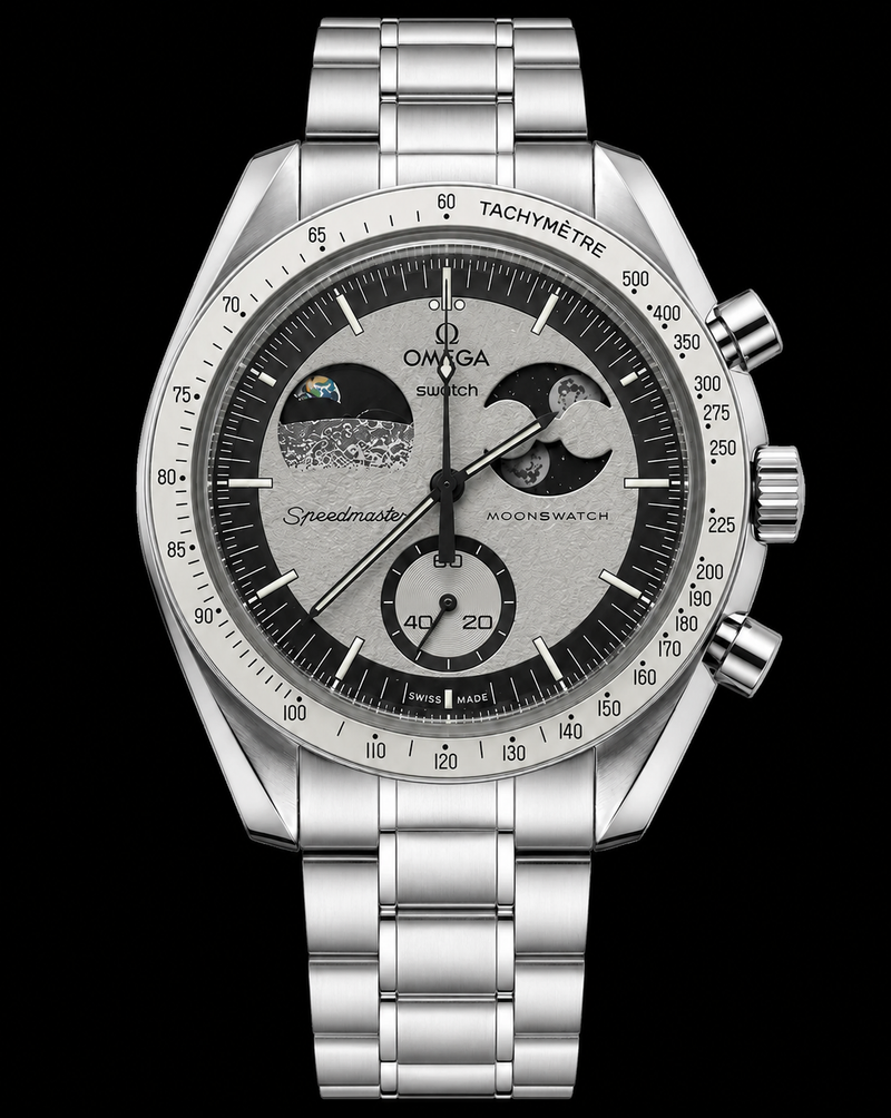 MOD Moonswatch Silver Earth