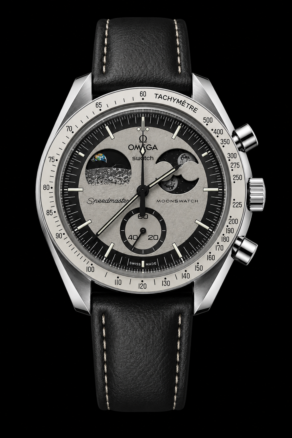 MOD Moonswatch Silver Earth