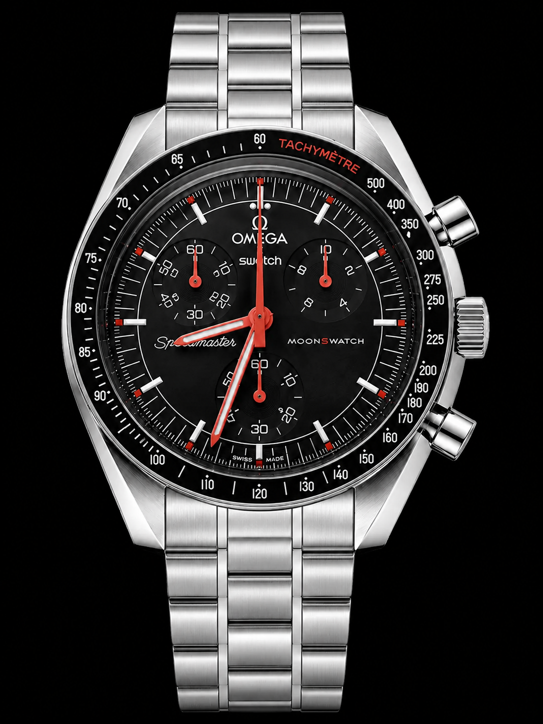 MOD Moonswatch Orange Black Nylon