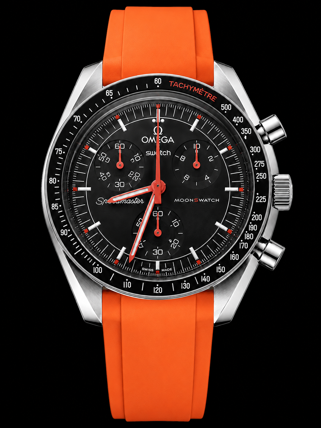 MOD Moonswatch Orange Black Nylon