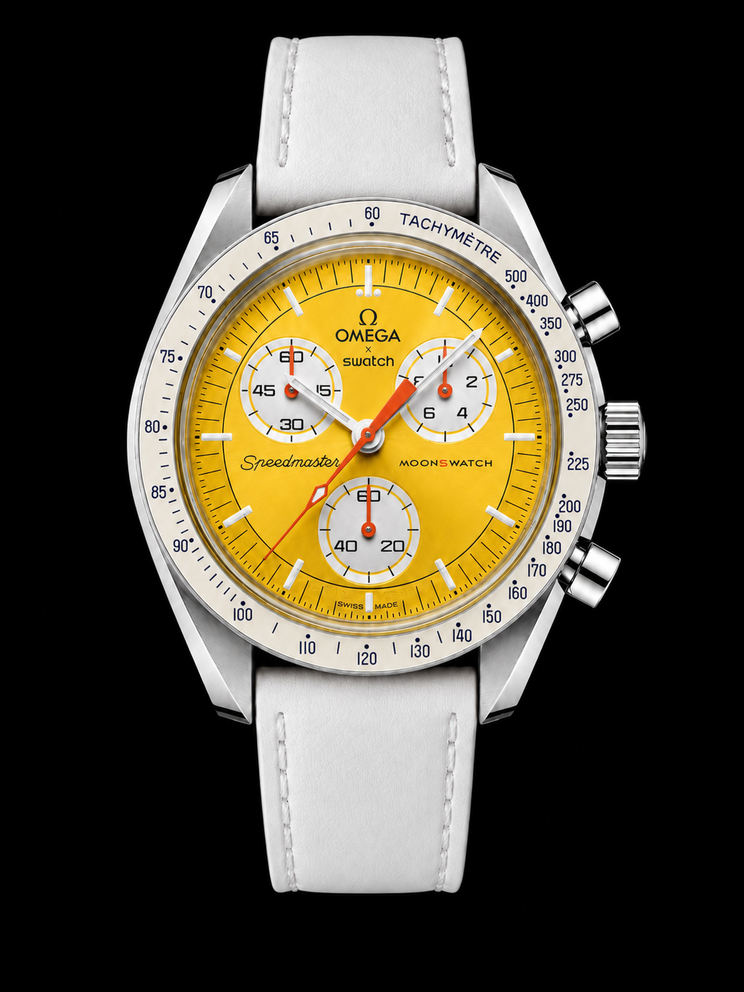 MOD Moonswatch Silver Yellow