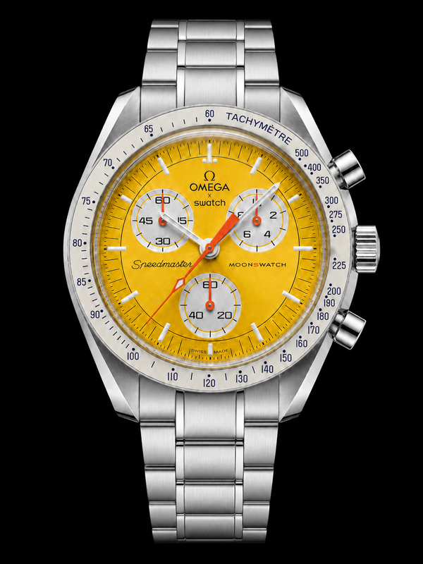 MOD Moonswatch Silver Yellow