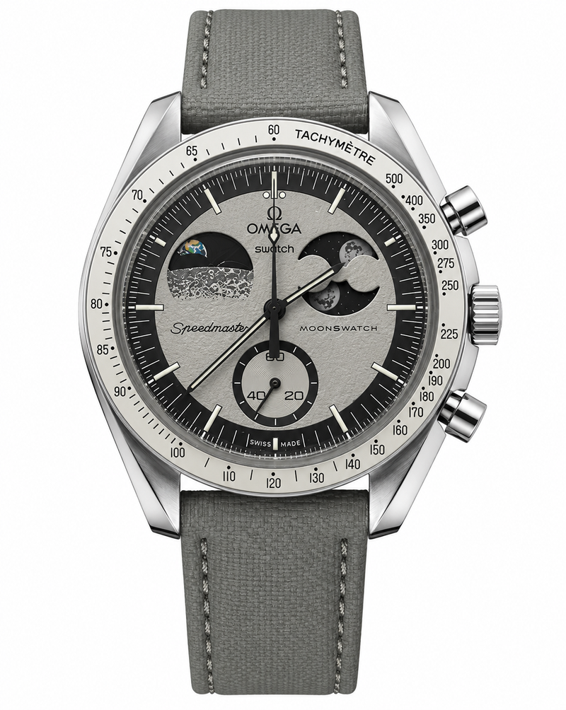 MOD Moonswatch Silver Earth