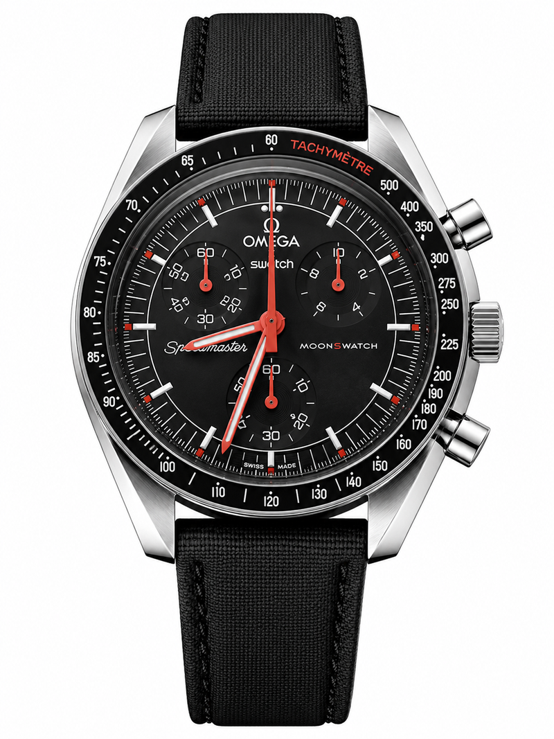 MOD Moonswatch Orange Black Nylon