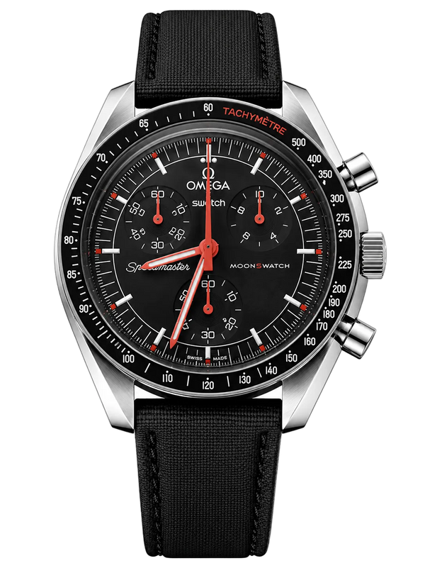 MOD Moonswatch Orange Black Nylon