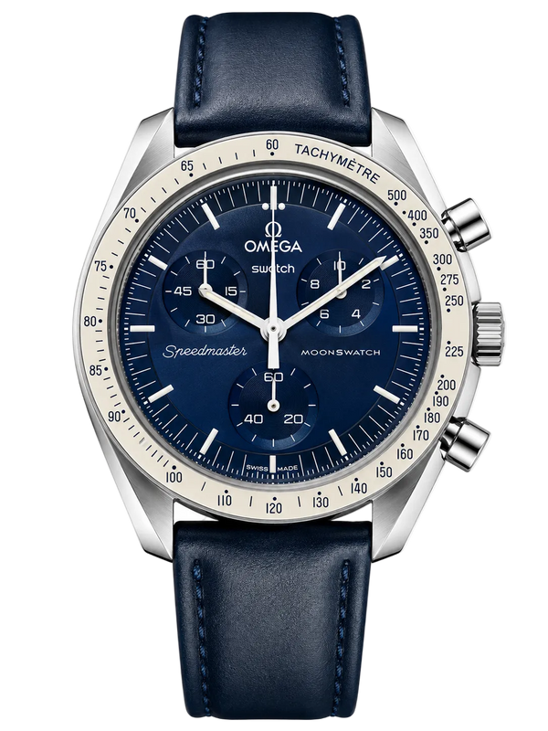MOD Moonswatch Silver Blue