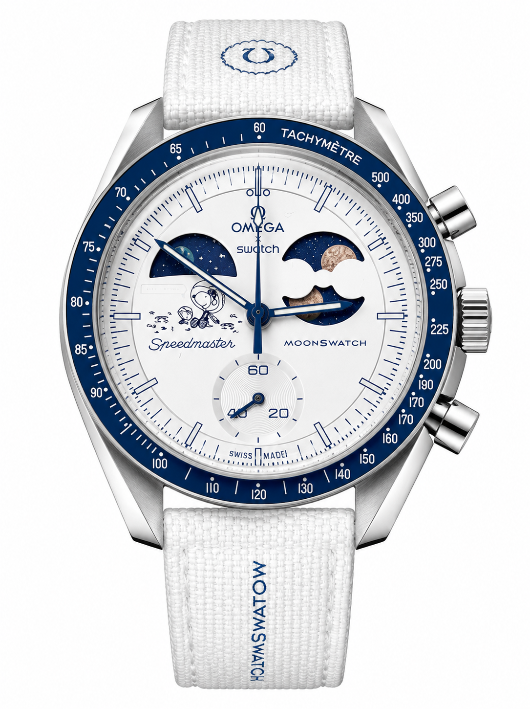 MOD Moonswatch White Blue Moon