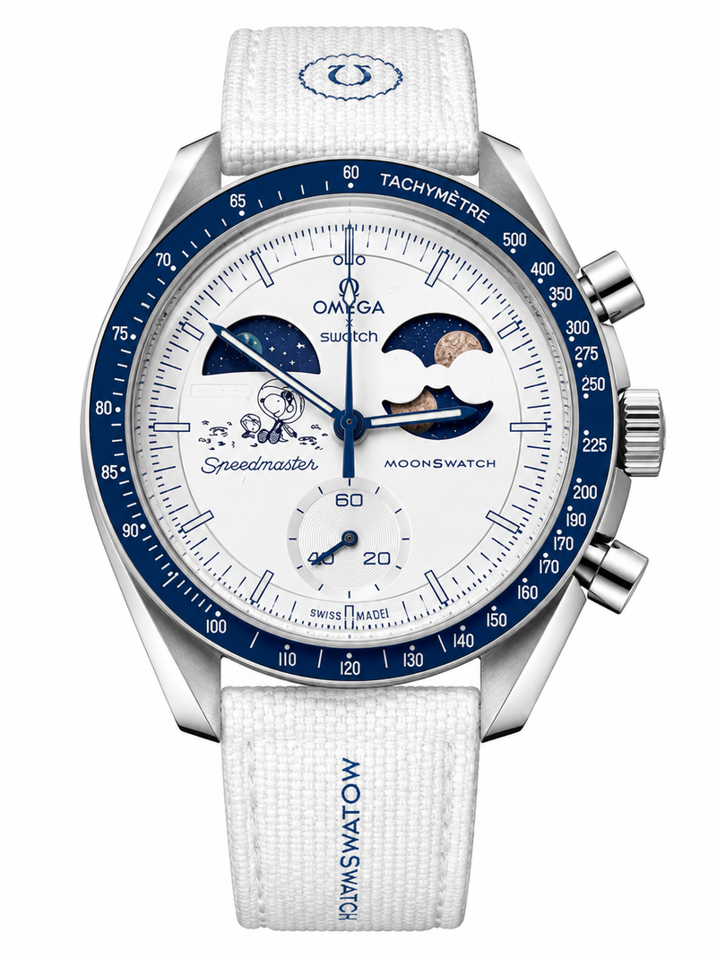 MOD Moonswatch White Blue Moon