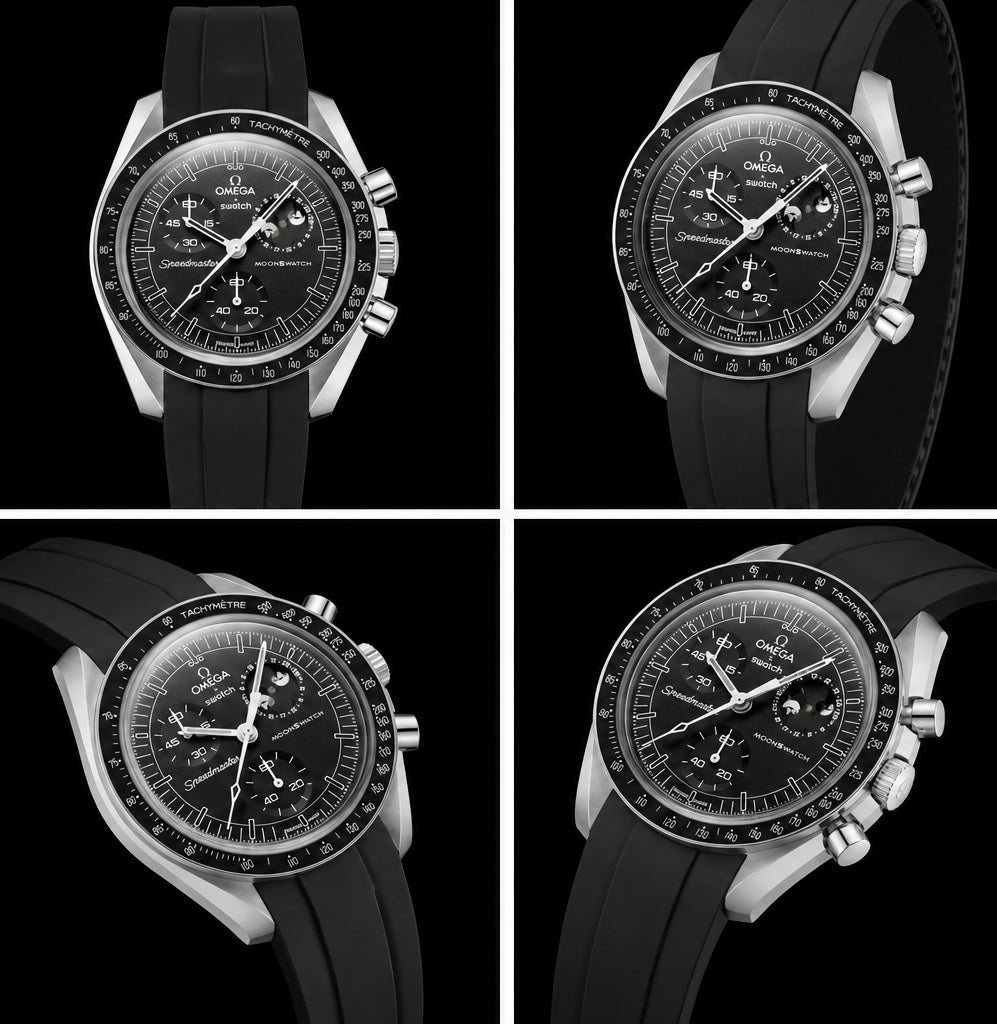 MOD Moonswatch Black Rubber Snoopy