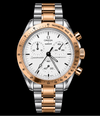 MOD Moonswatch White · Rose Silver