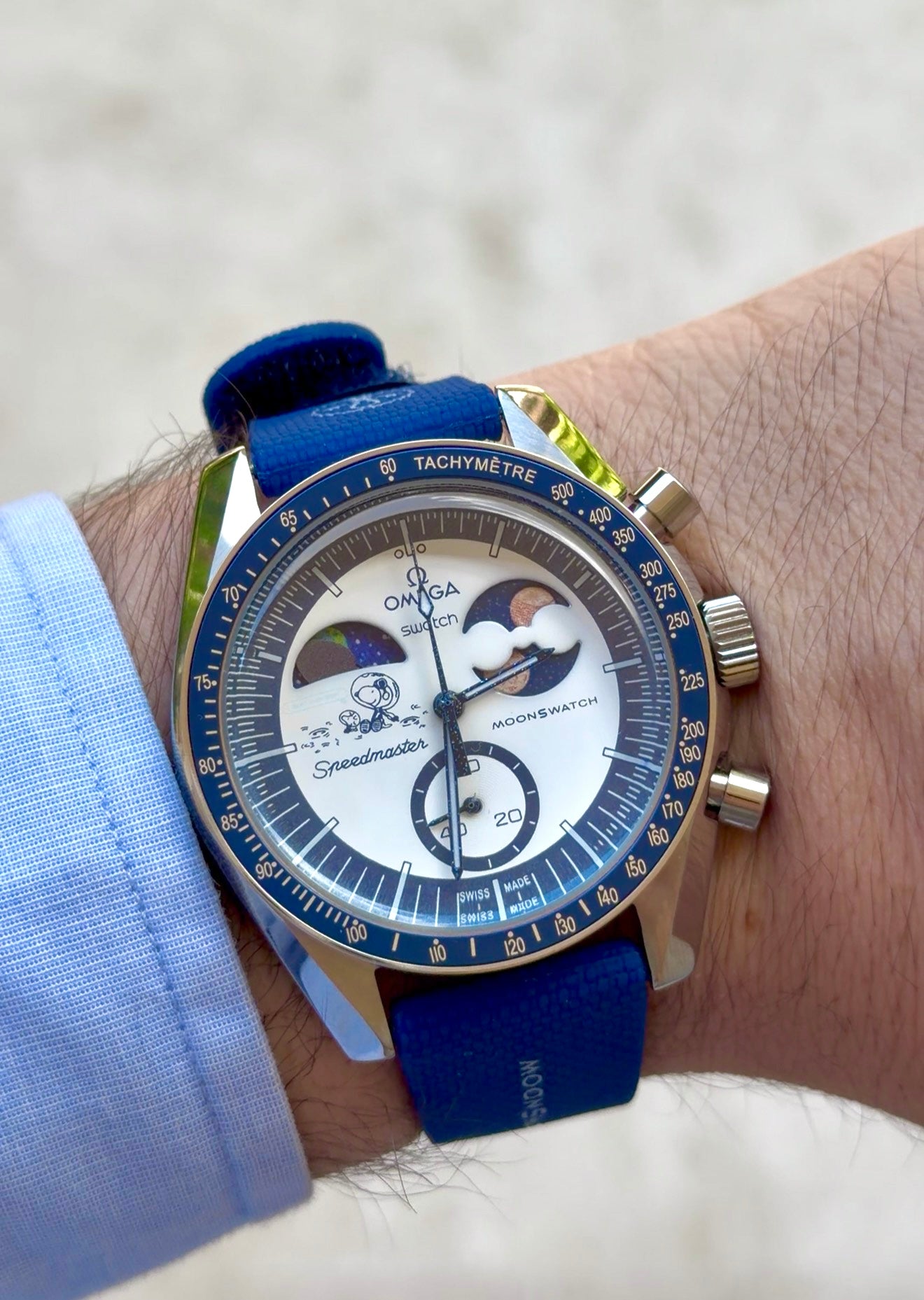 MOD Moonswatch Blue Snoopy